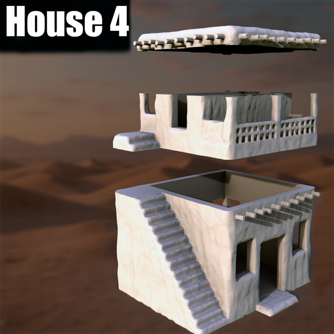 Ancient Desert Village House #4