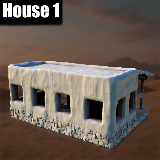 Ancient Desert Village House #1