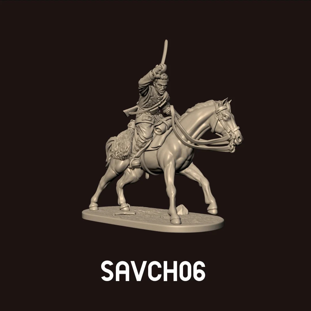 Savoia Cavalry charge group by Uppsala Miniatures