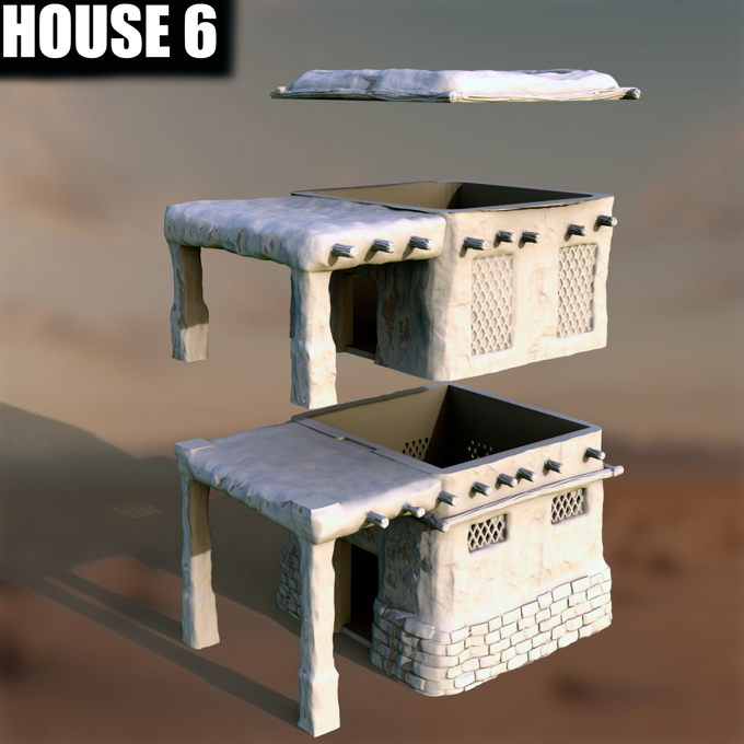 Ancient Desert Village House #6