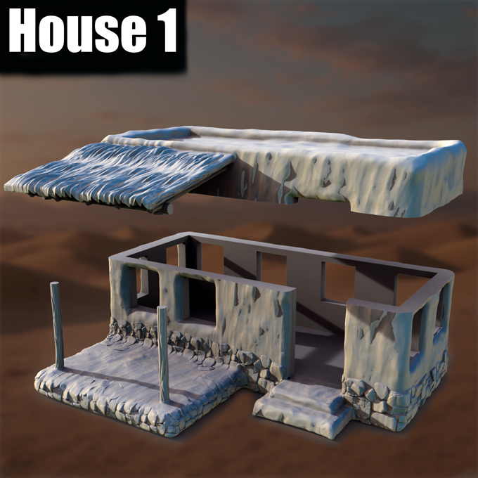 Ancient Desert Village House #1