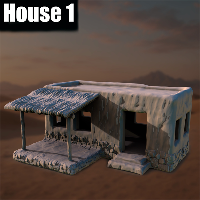 Ancient Desert Village House #1