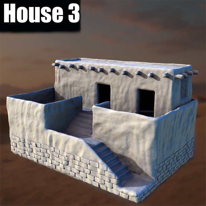Ancient Desert Village House #3