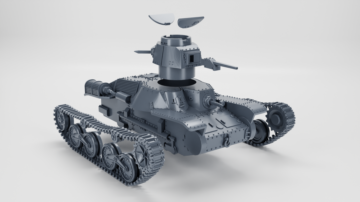 Type 95 Ha-Go Light Tank by Wargame3D
