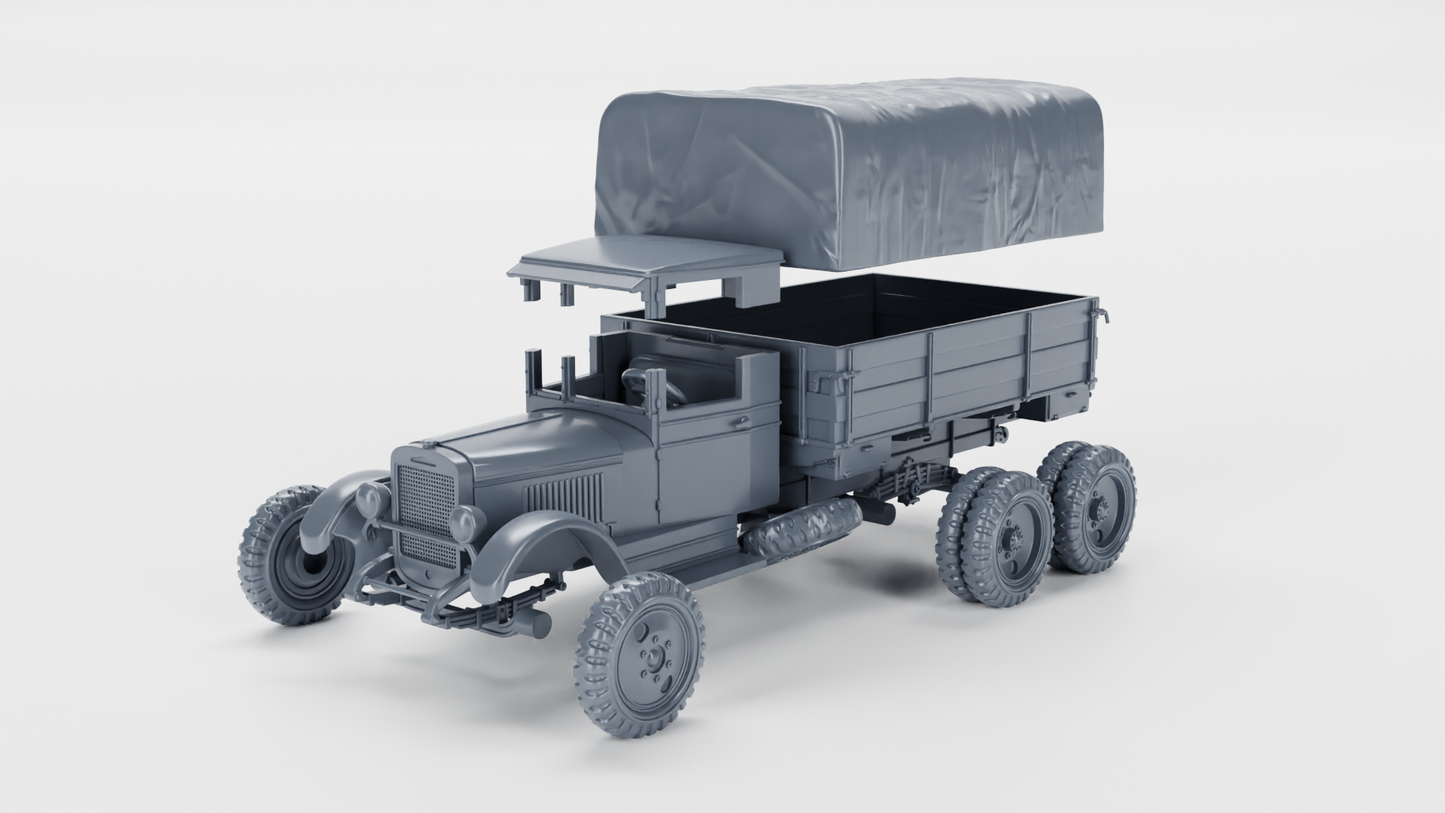 ZIS-6 Army cargo truck (6x4) by Wargame3D