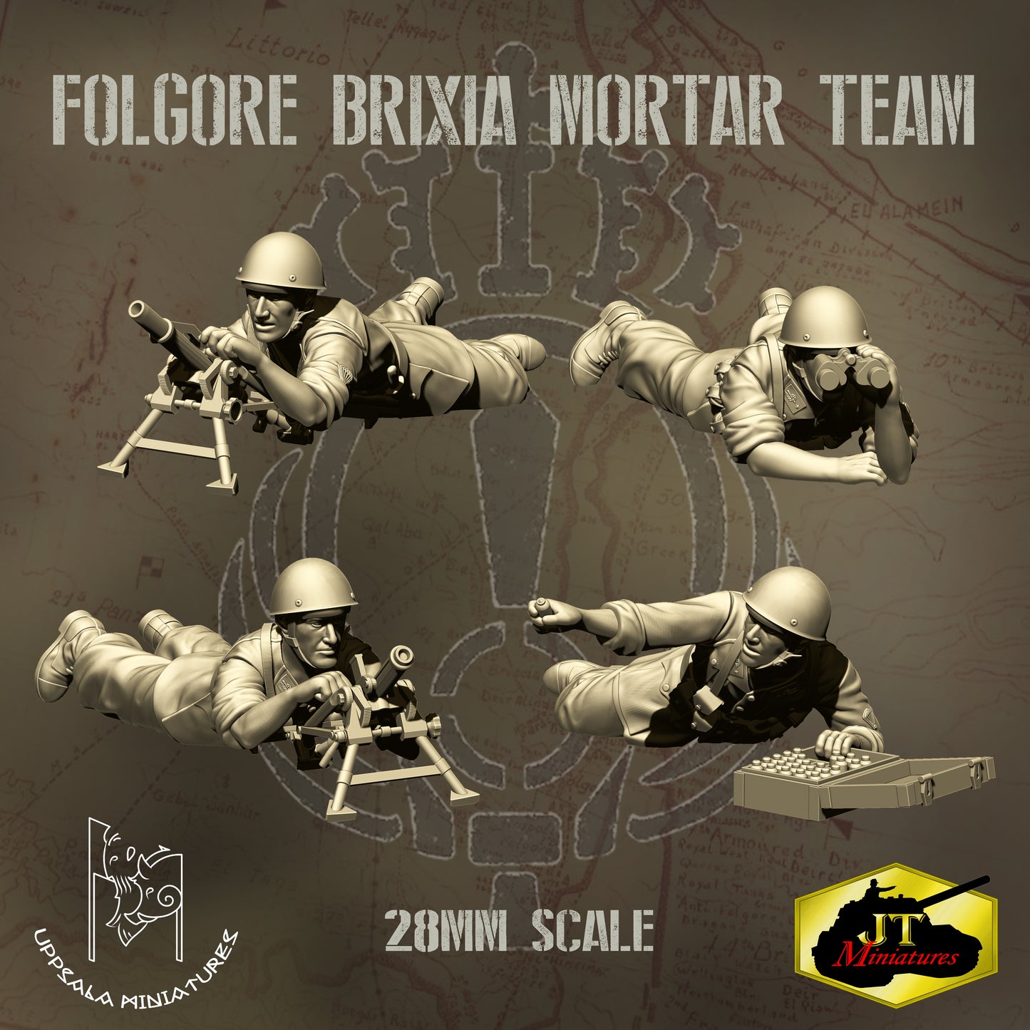 Folgore Brixia Mortar Team by Uppsala Miniatures