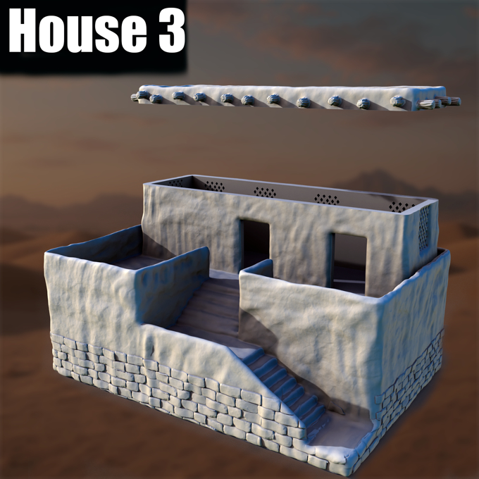 Ancient Desert Village House #3