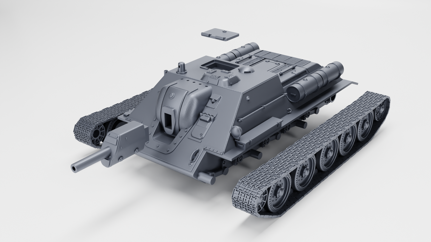 SU-122 Self-propelled howitzer by Wargame3D