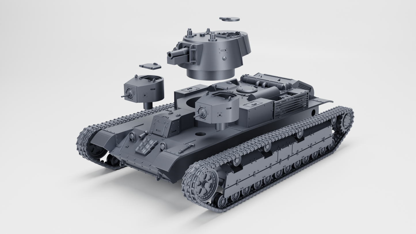 T28 model 140 with conical turret by Wargame3D