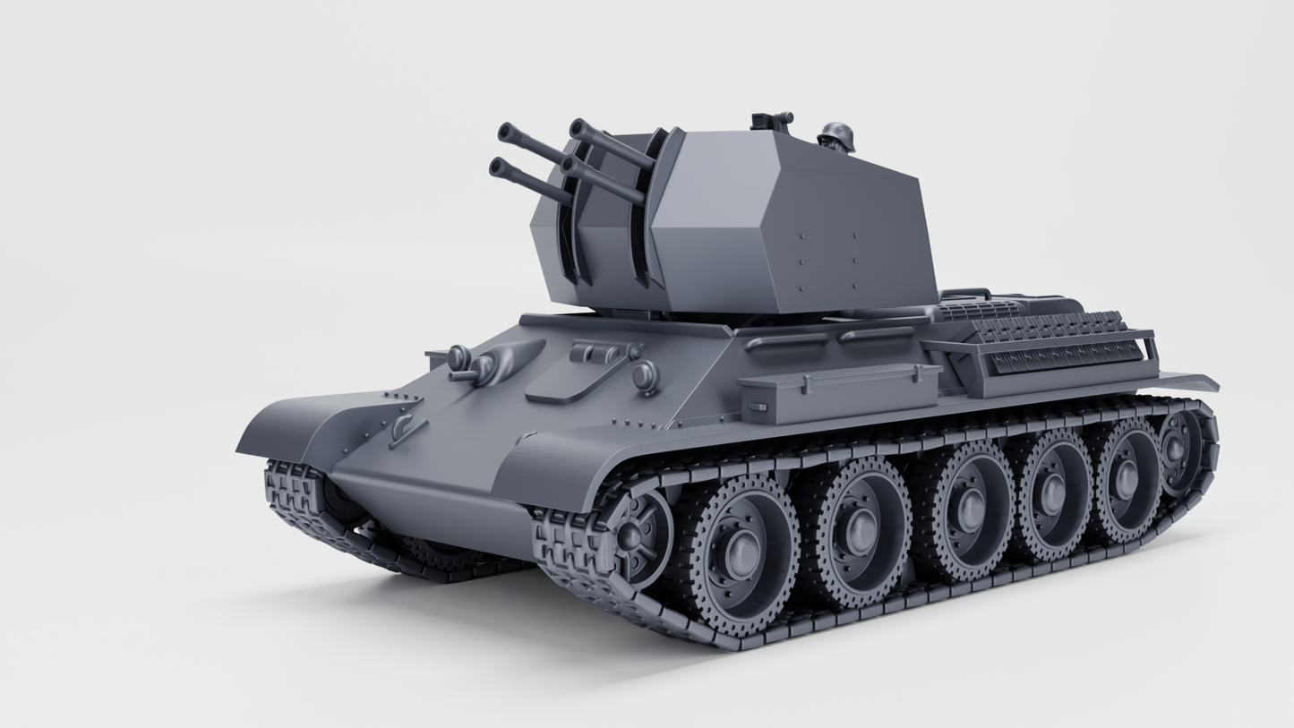 Flakpanzer T_34(r) (2cm Flakvierling 38)