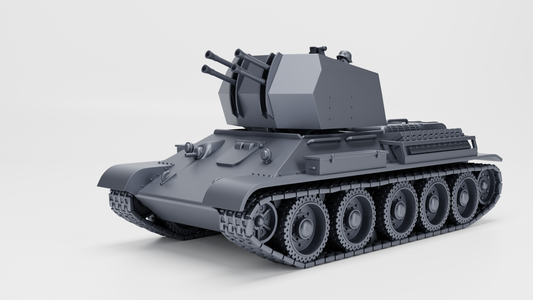 Flakpanzer T_34(r) (2cm Flakvierling 38)