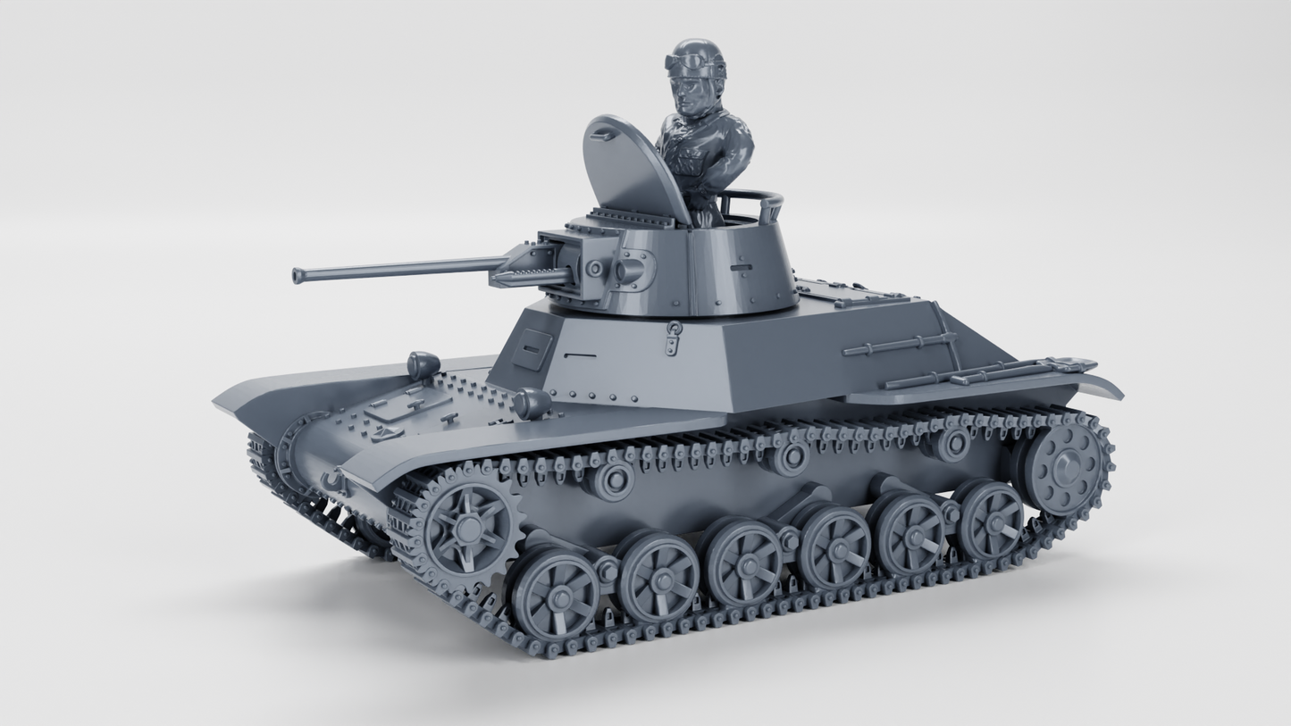 Type 2 Ke-To Light Tank by Wargame3D