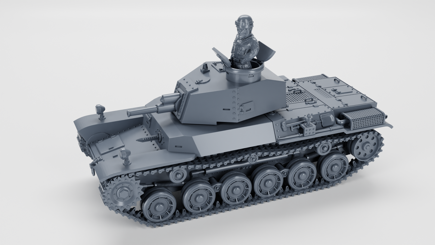 Type 2 Ho-I Medium Tank by Wargame3D