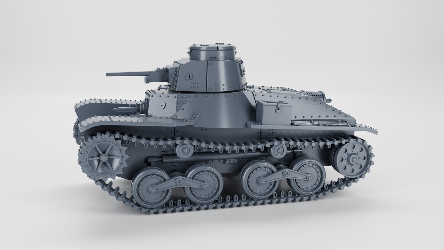 Type 95 Ha-Go Light Tank by Wargame3D