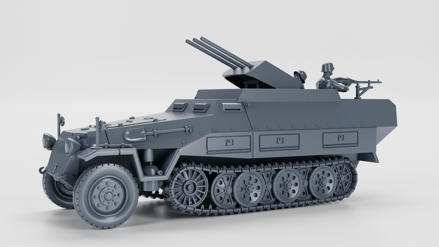 Sd.Kfz.251/21 Aufs.D Fliegerabwehr Schutzenpanzerwagen (Drilling) by Wargame3D