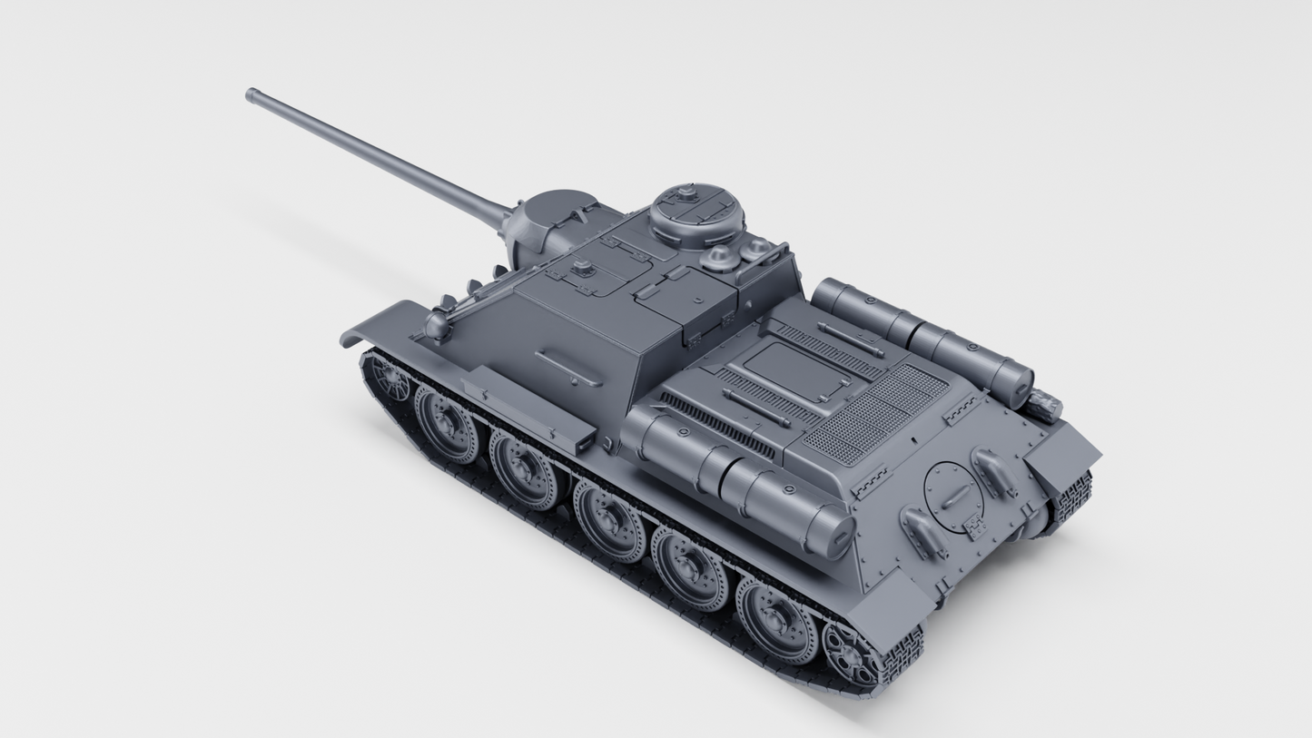 SU-100 self-propelled anti-tank gun by Wargame3D