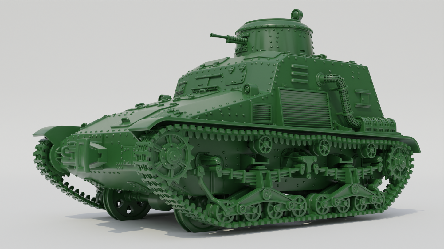Type 95 So-Ki Armored Railroad Tankette by Wargame3D
