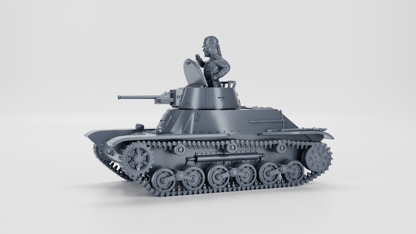 Type 98 Ke-Ni Light Tank by Wargame3D