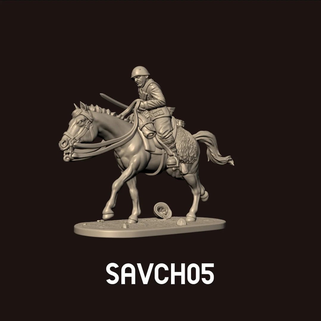 Savoia Cavalry charge group by Uppsala Miniatures