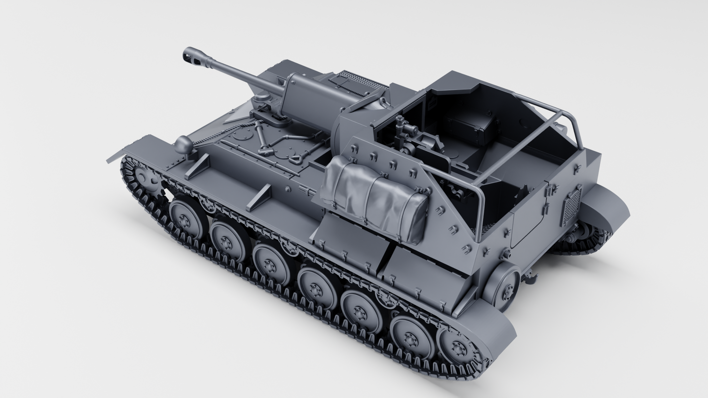 SU-76m self-propelled gun by Wargame3D