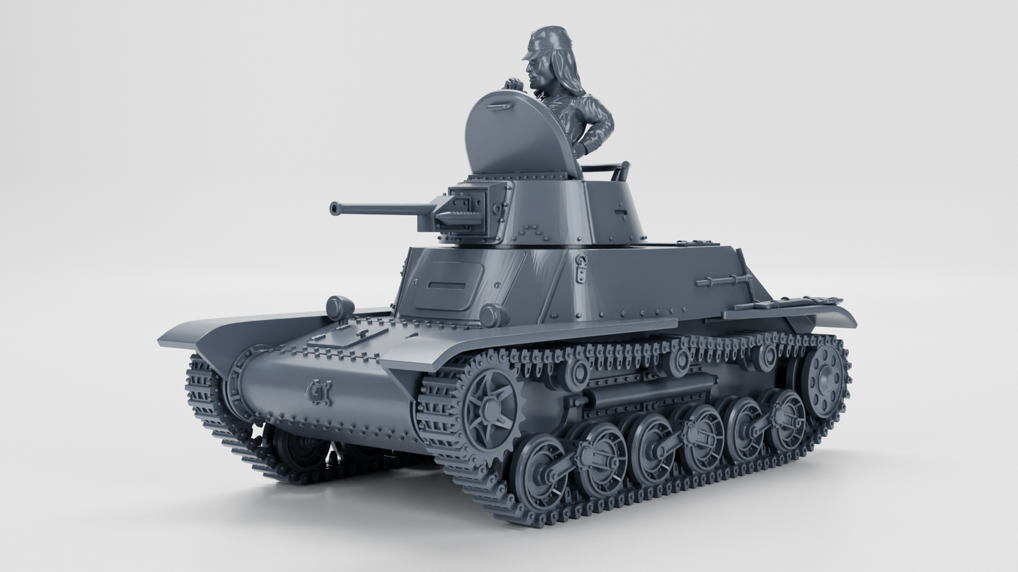 Type 98 Ke-Ni Light Tank by Wargame3D