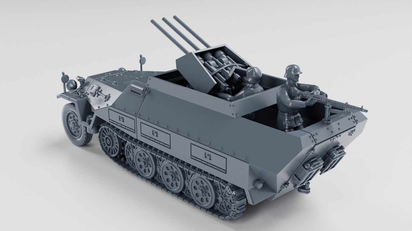 Sd.Kfz.251/21 Aufs.D Fliegerabwehr Schutzenpanzerwagen (Drilling) by Wargame3D