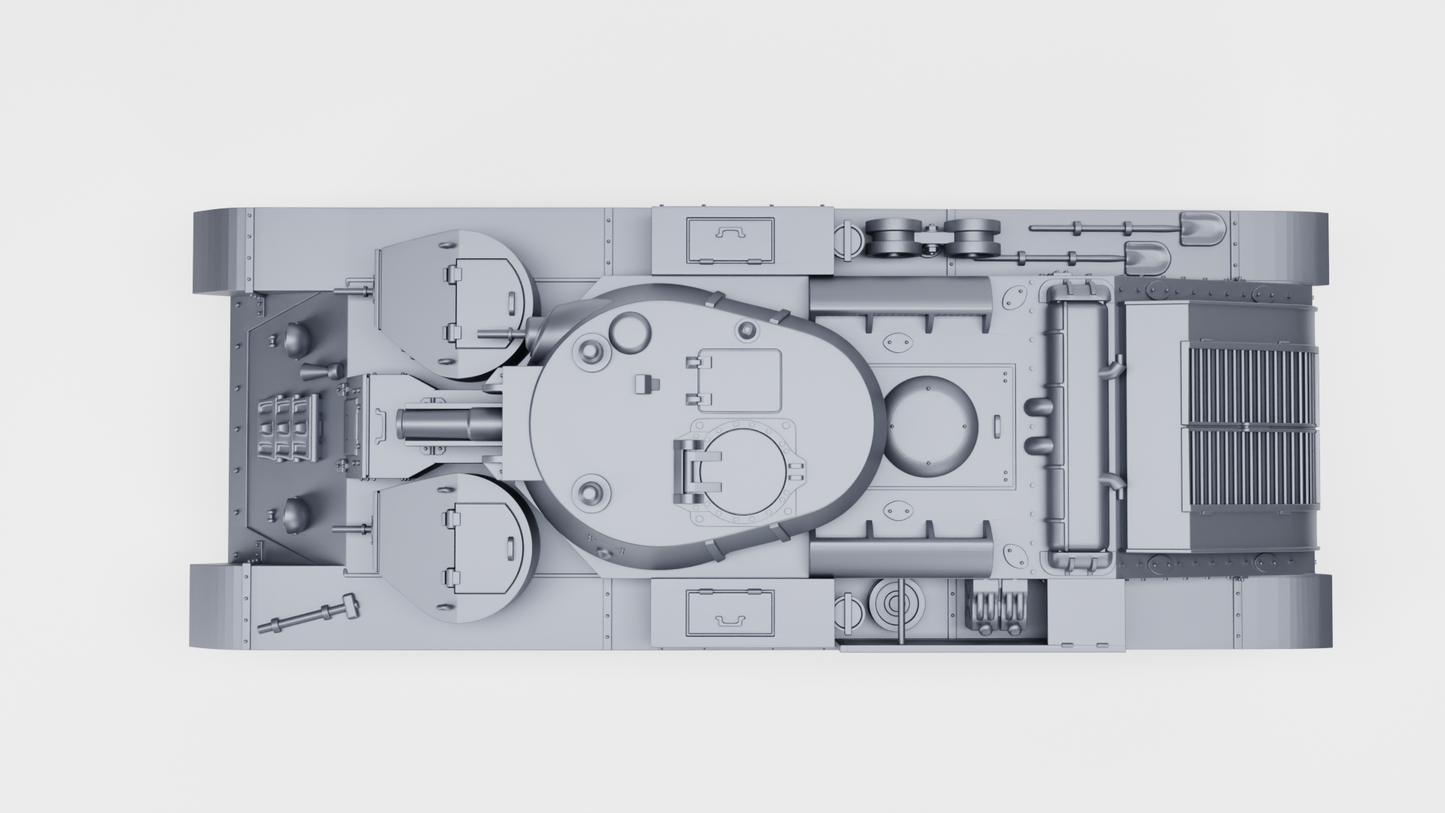 T28 model 140 with conical turret by Wargame3D