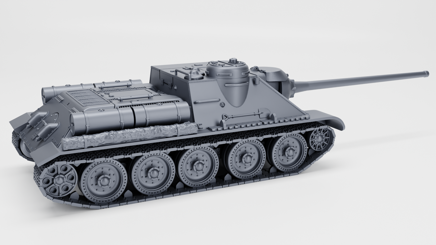 SU-100 self-propelled anti-tank gun by Wargame3D