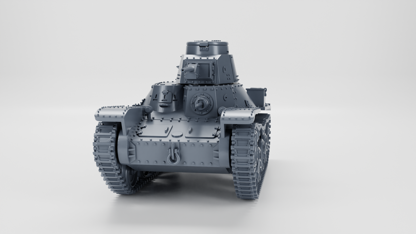 Type 95 Ha-Go Light Tank by Wargame3D