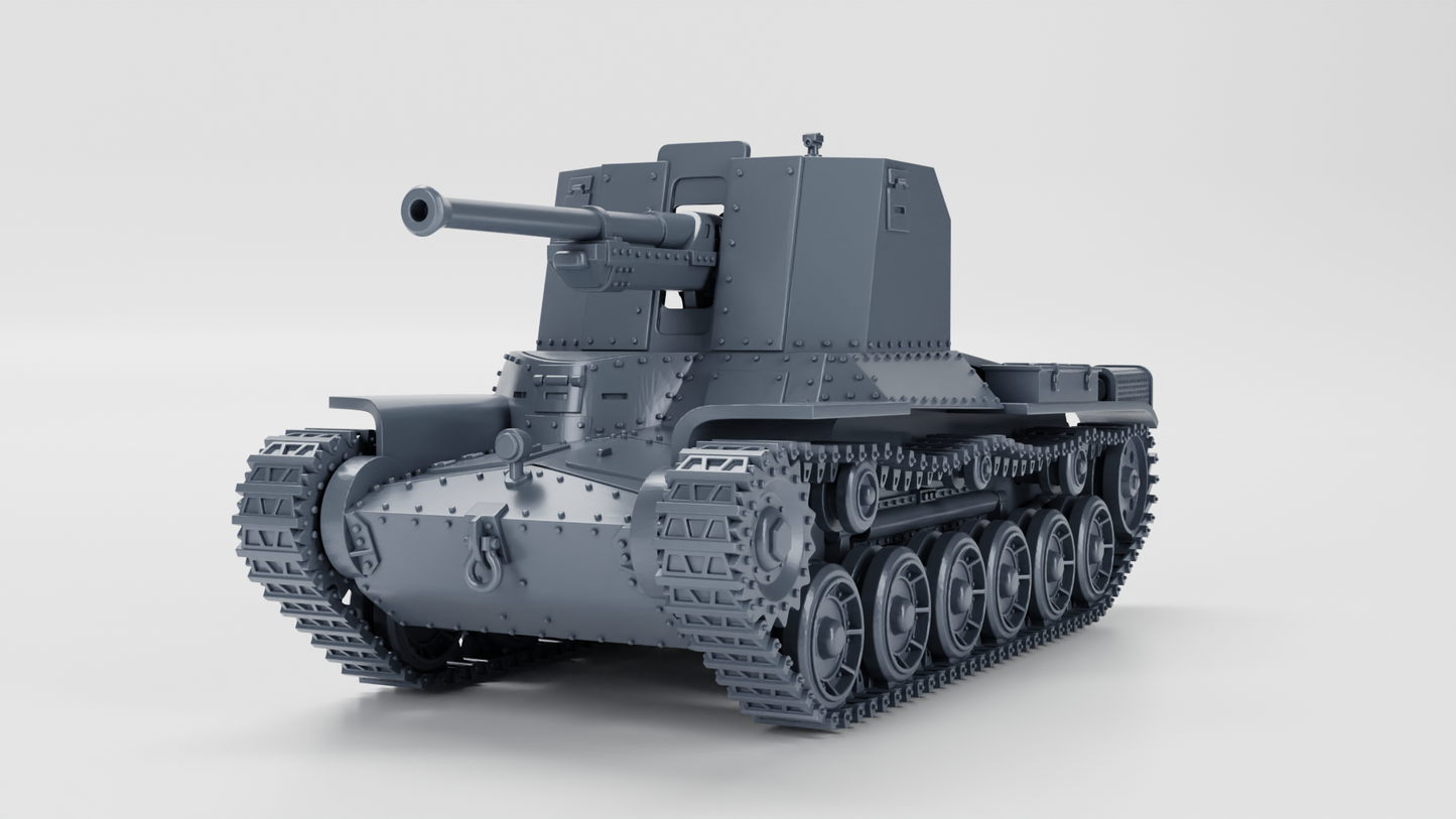 Type 1 Ho-Ni I Self Propelled Gun by Wargame3D