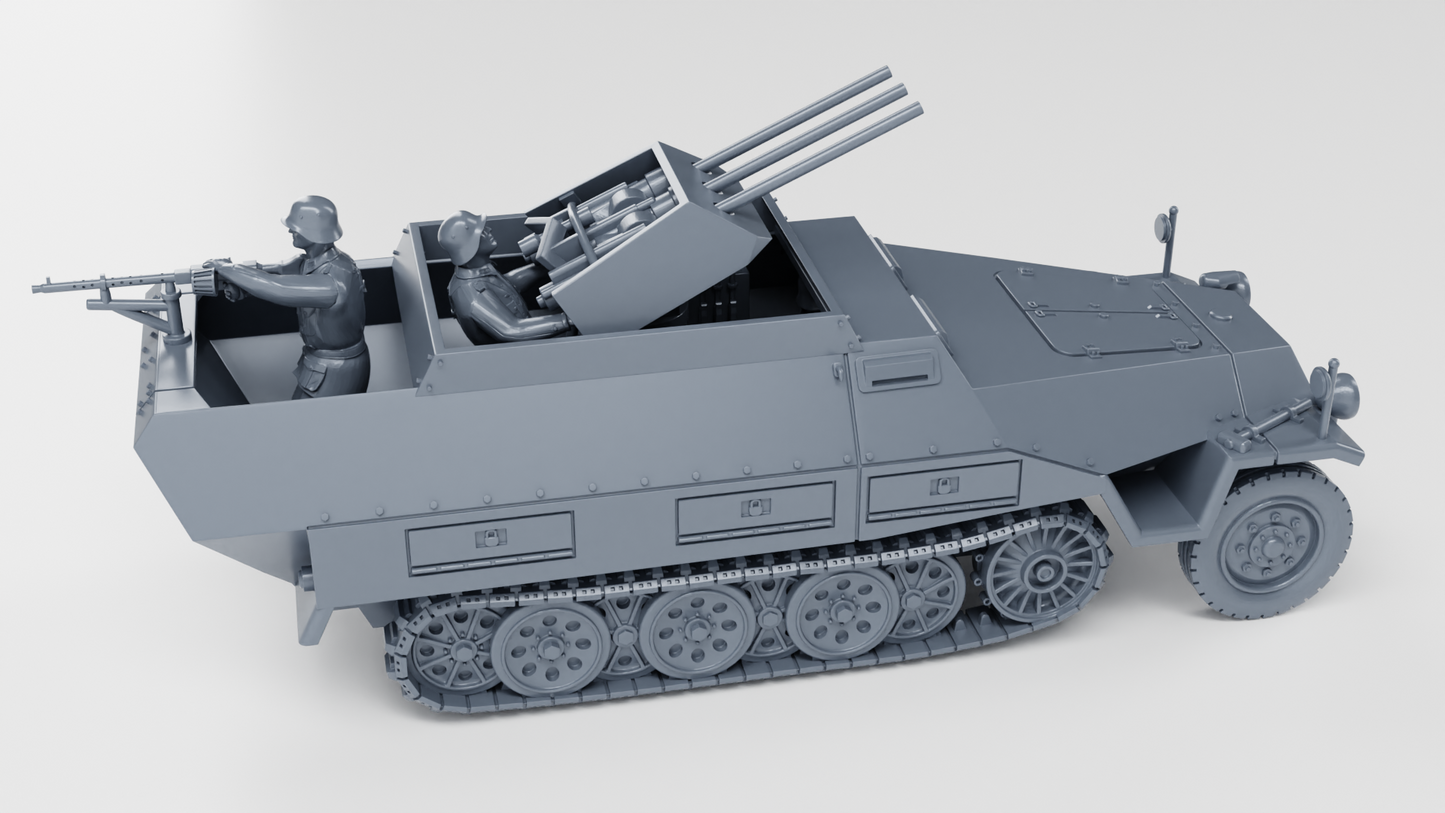Sd.Kfz.251/21 Aufs.D Fliegerabwehr Schutzenpanzerwagen (Drilling) by Wargame3D