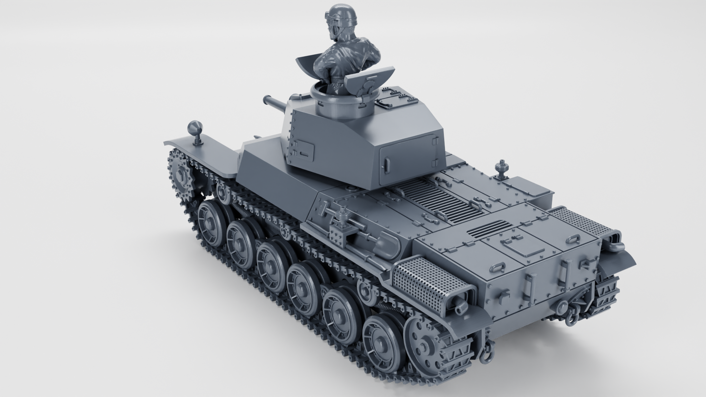Type 2 Ho-I Medium Tank by Wargame3D
