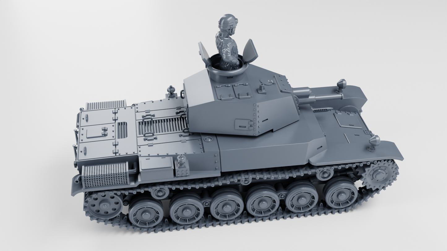 Type 2 Ho-I Medium Tank by Wargame3D