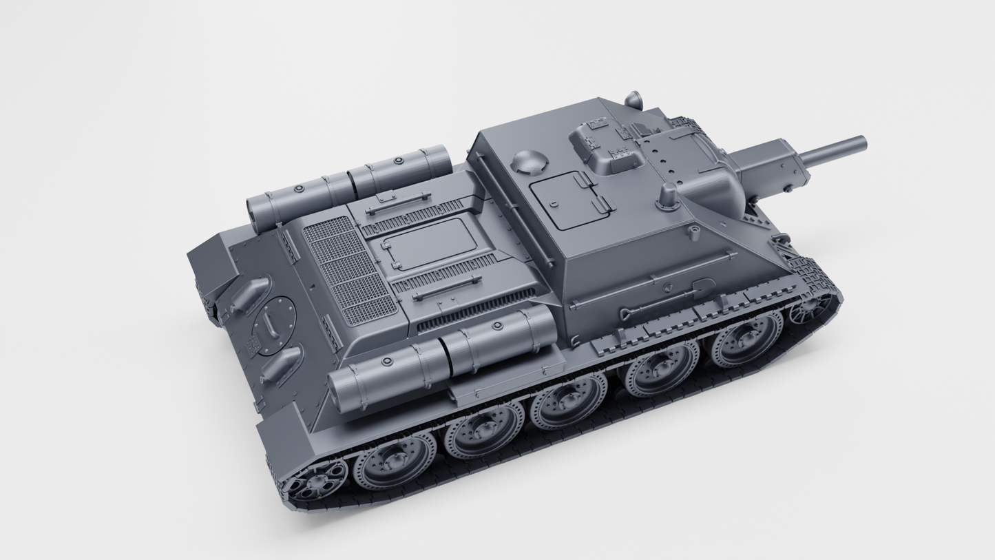 SU-122 Self-propelled howitzer by Wargame3D