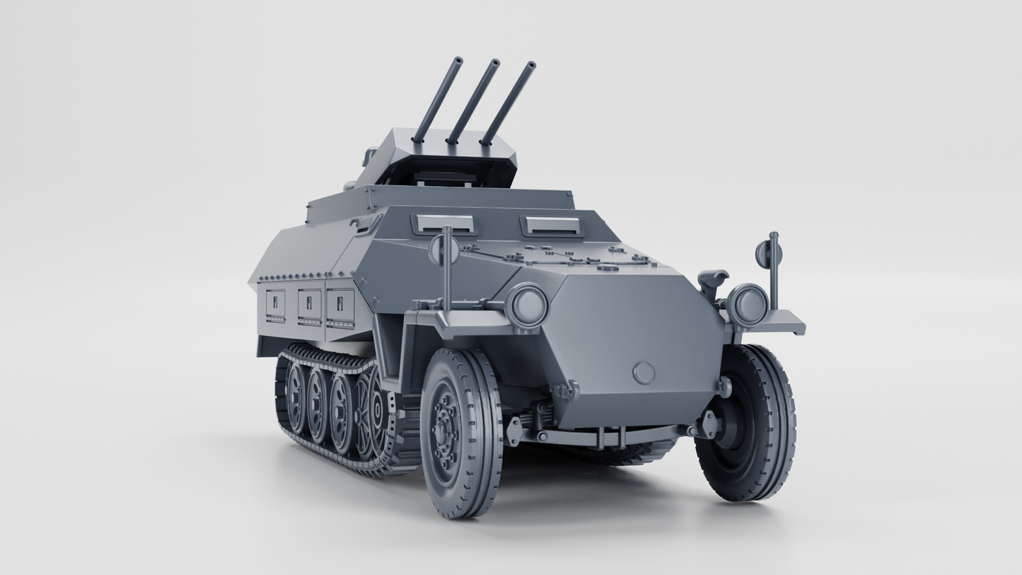 Sd.Kfz.251/21 Aufs.D Fliegerabwehr Schutzenpanzerwagen (Drilling) by Wargame3D