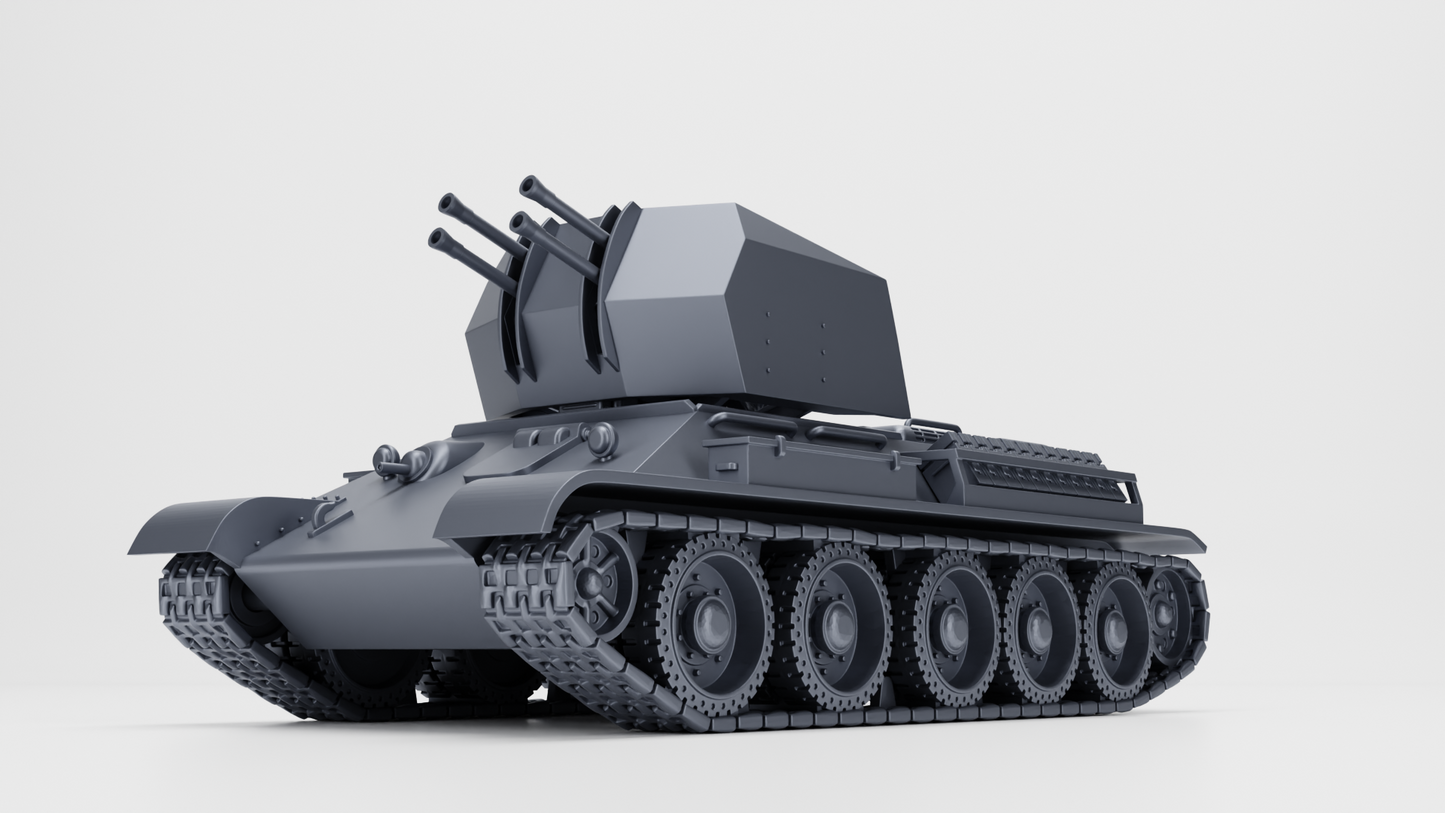 Flakpanzer T_34(r) (2cm Flakvierling 38)