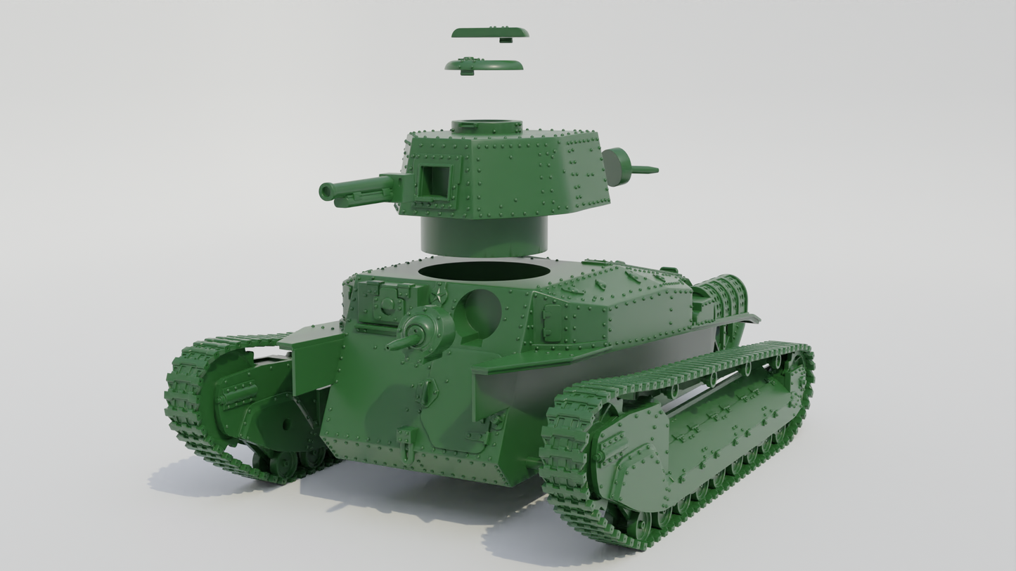 Type 89 I-Go Type B Medium Tank by Wargame3D
