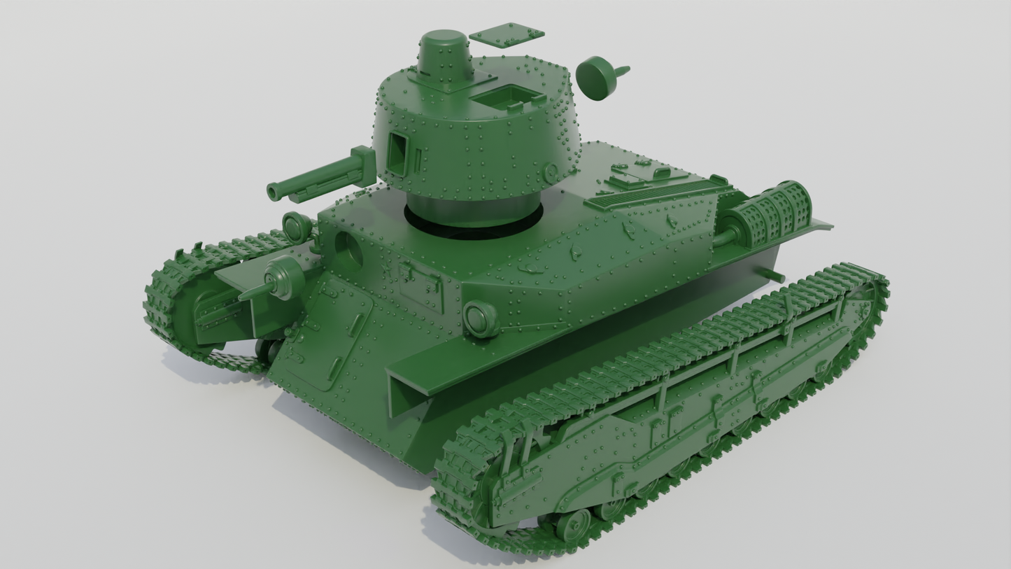 Type 89 I-Go Type A Medium Tank by Wargame3D