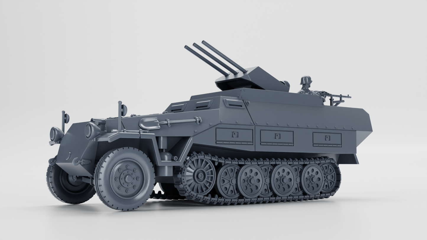 Sd.Kfz.251/21 Aufs.D Fliegerabwehr Schutzenpanzerwagen (Drilling) by Wargame3D