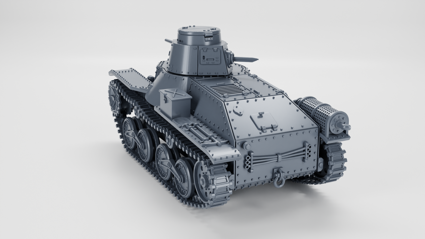 Type 95 Ha-Go Light Tank by Wargame3D