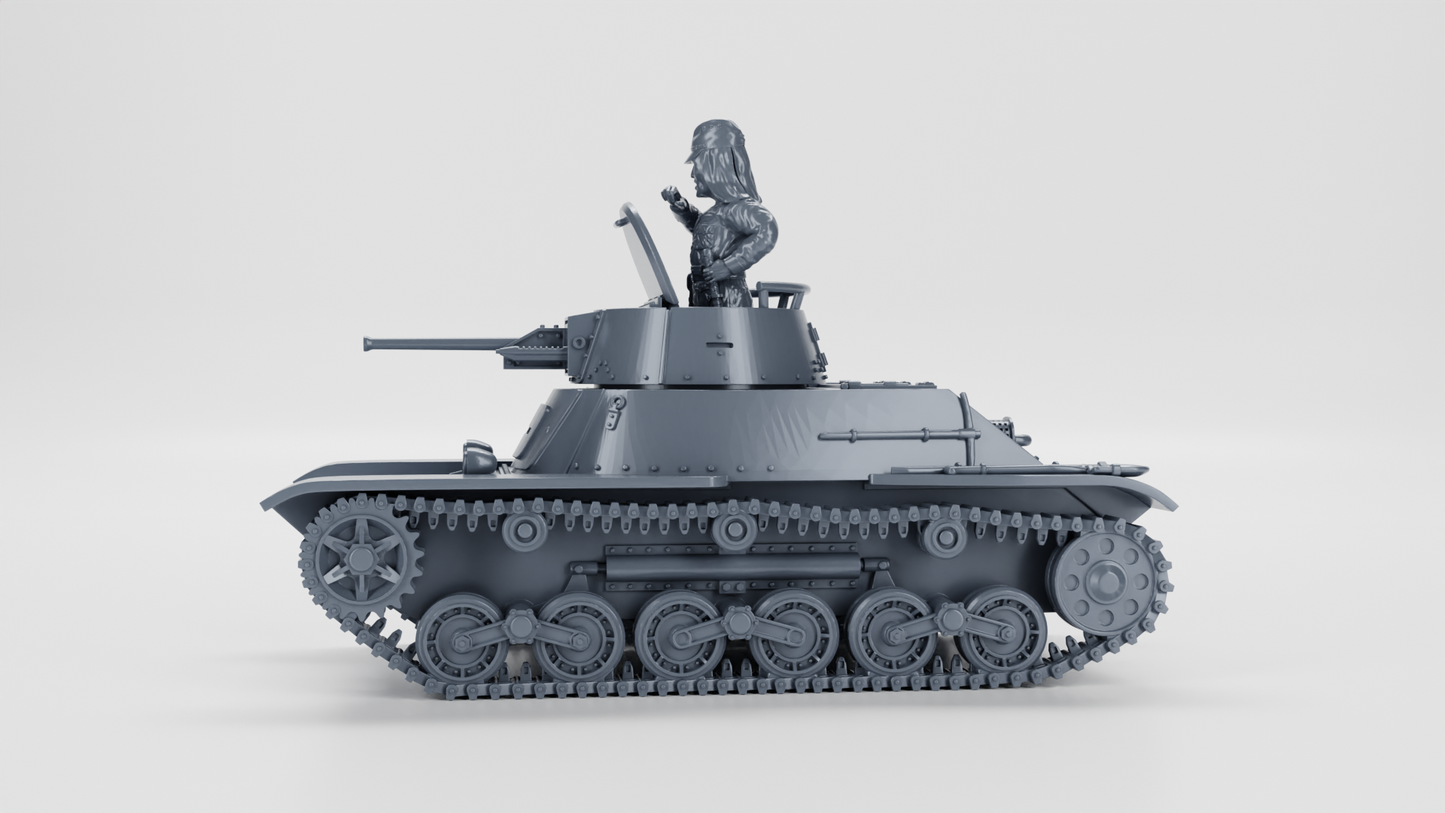 Type 98 Ke-Ni Light Tank by Wargame3D