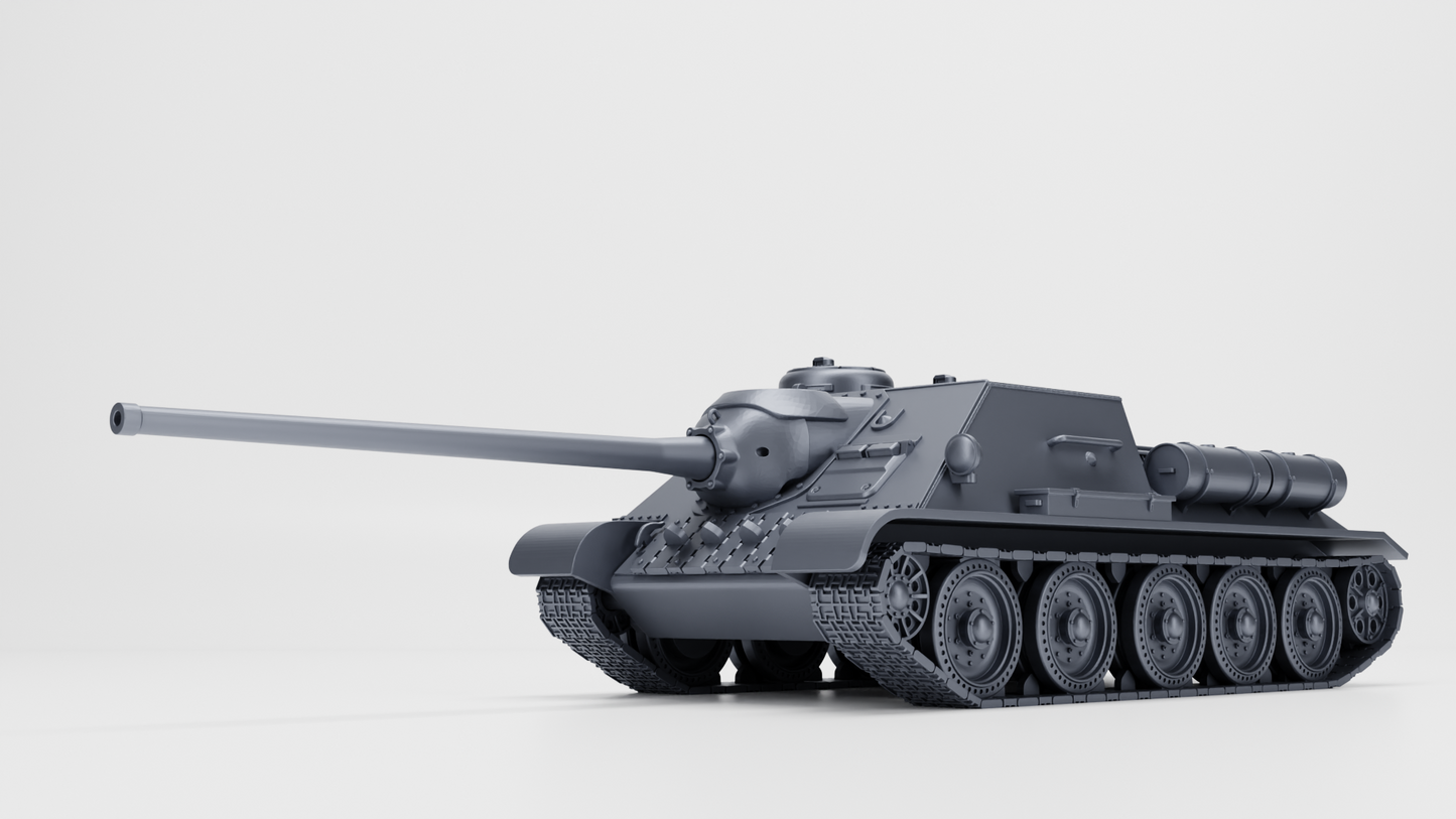 SU-100 self-propelled anti-tank gun by Wargame3D