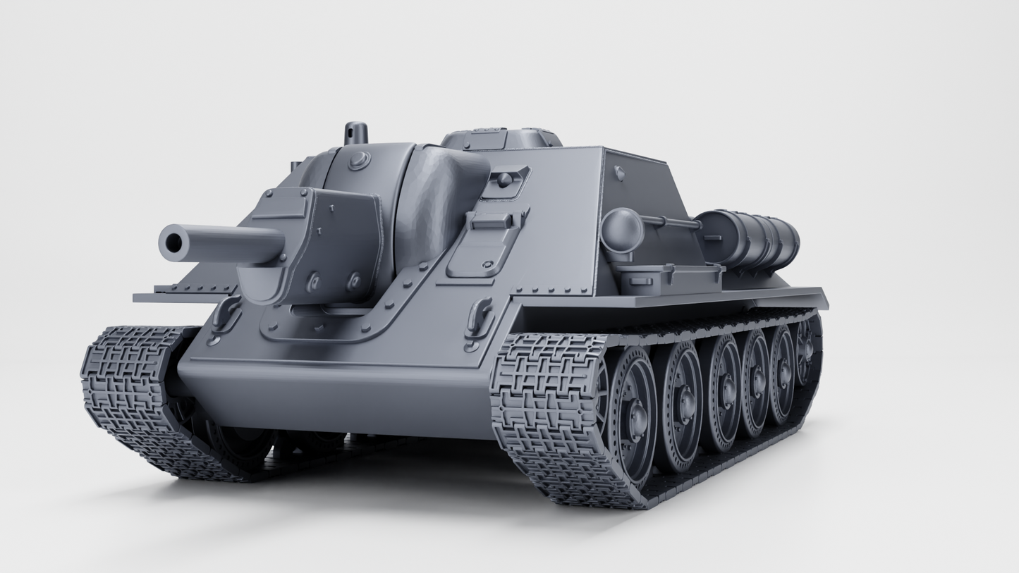 SU-122 Self-propelled howitzer by Wargame3D