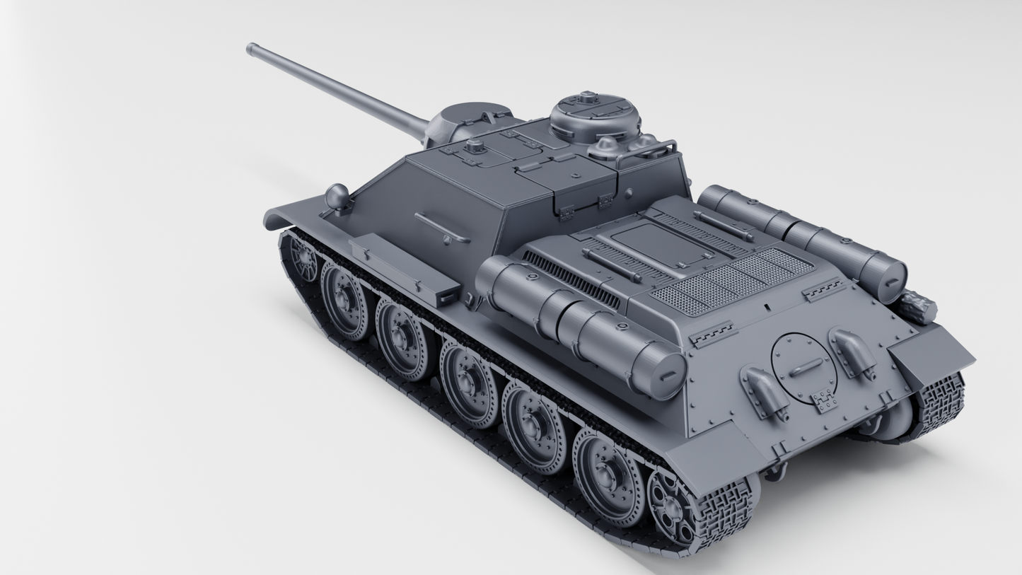 SU-100 self-propelled anti-tank gun by Wargame3D