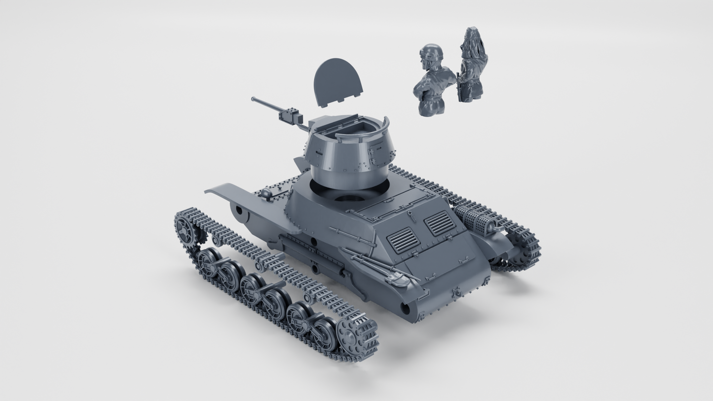 Type 98 Ke-Ni Light Tank by Wargame3D