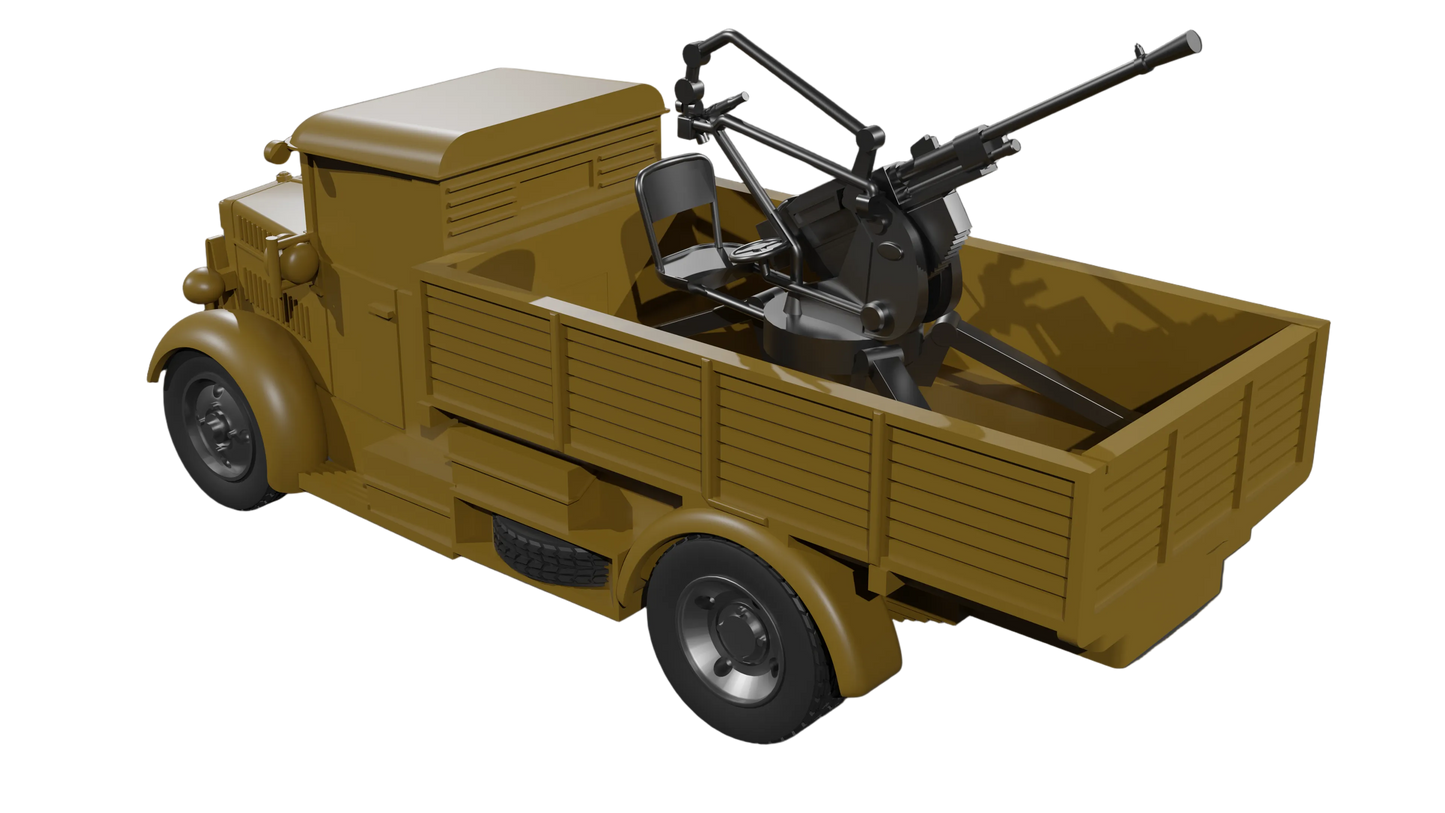 Autocannone da 20-65 su FIAT-SPA 38R