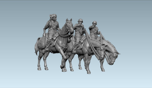 Savoia Cavalry Command Group by Uppsala Miniatures