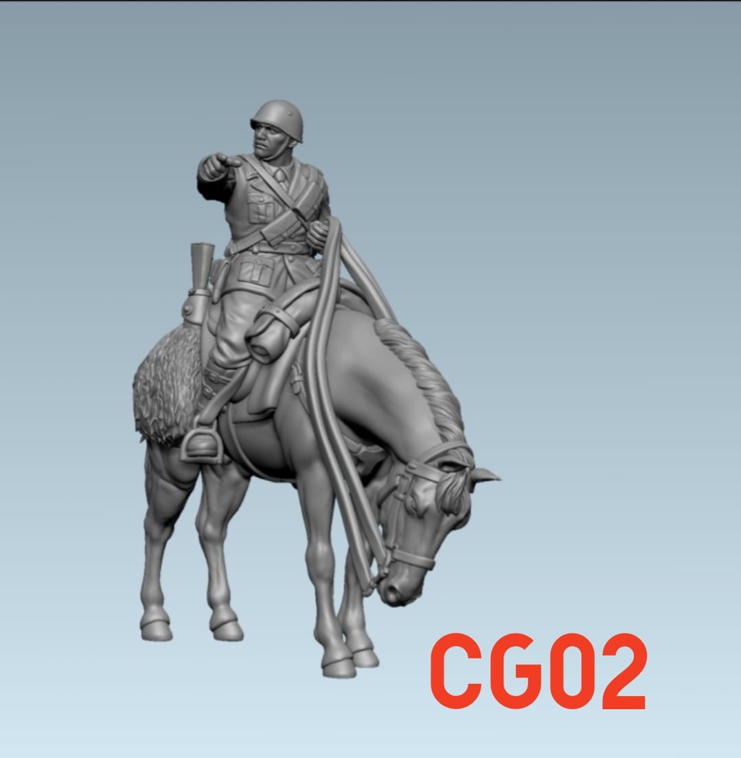 Savoia Cavalry Command Group by Uppsala Miniatures