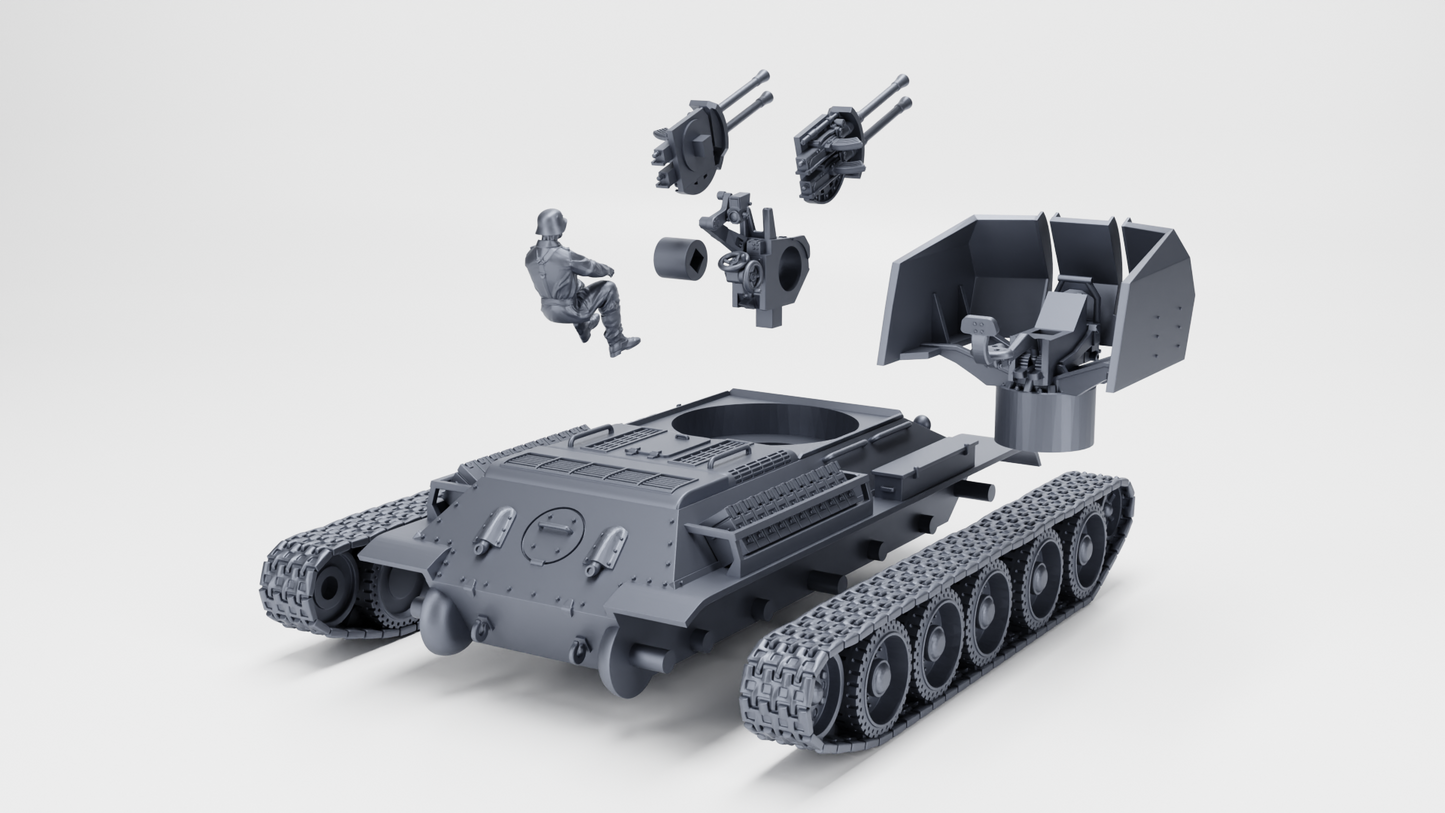 Flakpanzer T_34(r) (2cm Flakvierling 38)