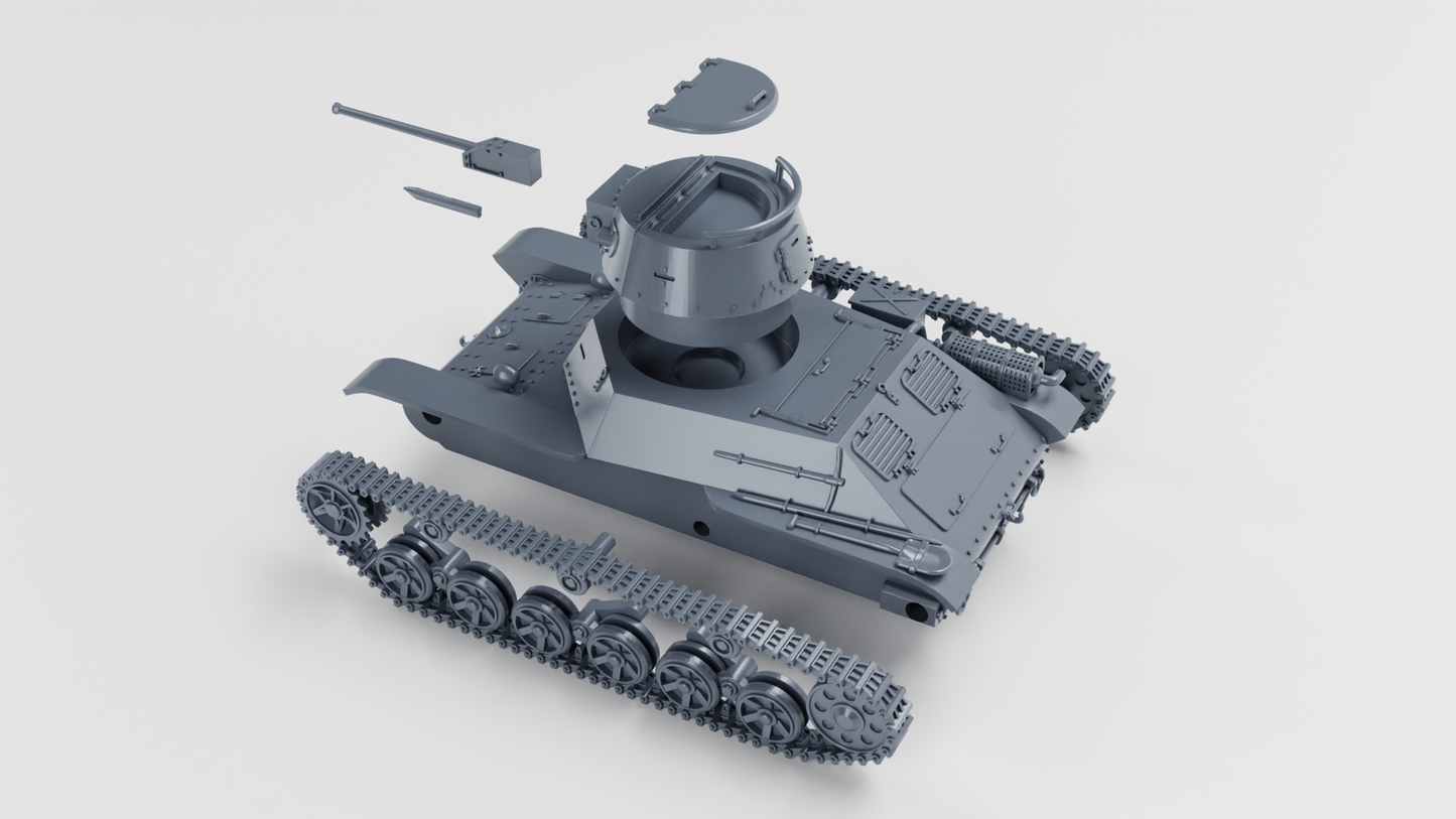 Type 2 Ke-To Light Tank by Wargame3D
